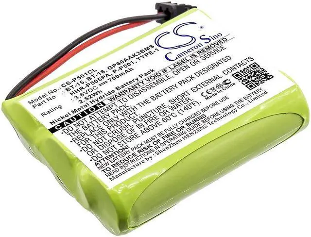 Main image of Battery for GE BT-15 Uniden BT-905 Sony BP-T18 BP-T24 Panasonic P-P504 HHR-P505