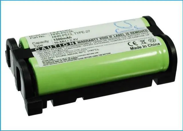Alt view image 2 of 5 - Battery for Panasonic HHR-P513A TYPE 27 AT&T GE HHR-P513 26423 86423 TL26423