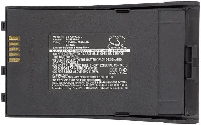 Alt view image 3 of 3 - Battery for Cisco 7921G 74-4958-01 CS-CIP922CL 74495701 CP-7921 CP-7921G 2000mAh