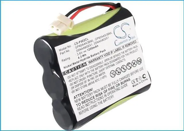 Main image of Battery for GP GP60AAS3BML Sony BT-33 Panasonic P-P502 Uniden EX3182 3N600AACL
