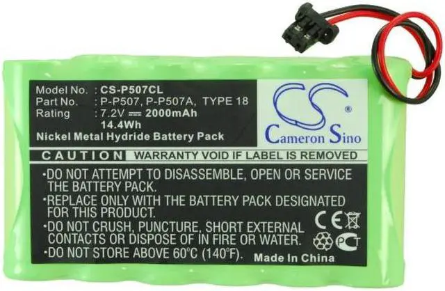 Alt view image 5 of 5 - Battery for Panasonic KX-TG2000 KX-TG4000 P-P507 P-P507A PQP50AA61 TYPE 18 Ni-MH