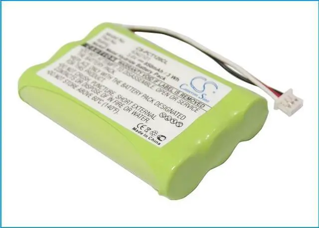 Alt view image 2 of 5 - Battery for Plantronics CT11 CT12 Phone 6342101 63421-01 CS-PCT120CL NiMH 850mAh