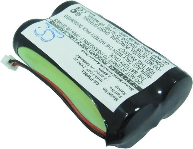 Alt view image 2 of 6 - Battery for Panasonic HHR-15F2G3 HHR-P509 HHR-P509A PQHHR150AA23 TYPE20 AT&T 509