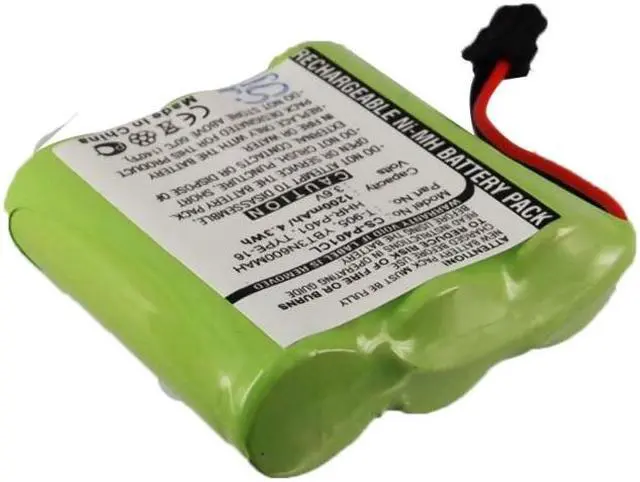 Alt view image 2 of 6 - Battery for Radio Shack 23-897 Panasonic HHR-P401 HHR-P401A PQKK10093 TYPE 16