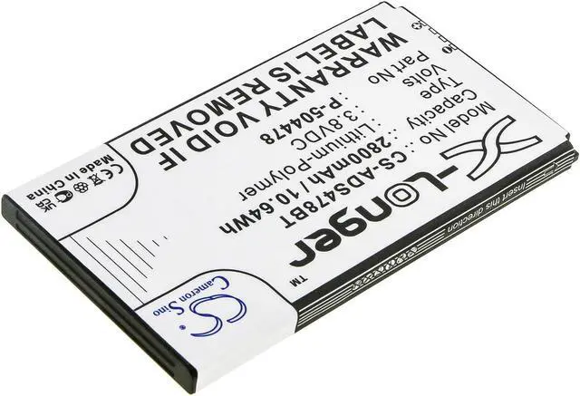 Alt view image 2 of 4 - Battery for ADT Command Secondary Color Touchscreen Keypad P-504478 CS-ADS478BT