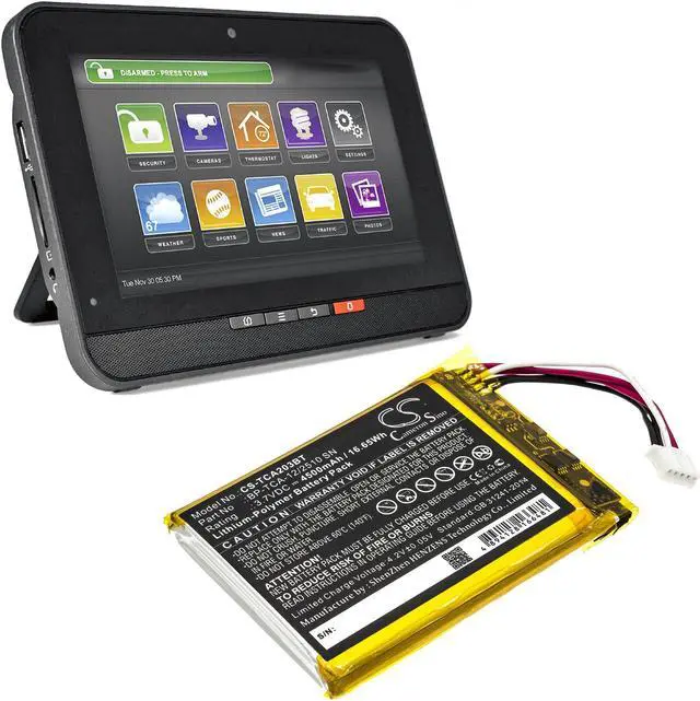 Alt view image 6 of 7 - Battery for Technicolor TCA203 TCA203COMG Xfinity Touch Screen BP-TCA-12/2510 SN