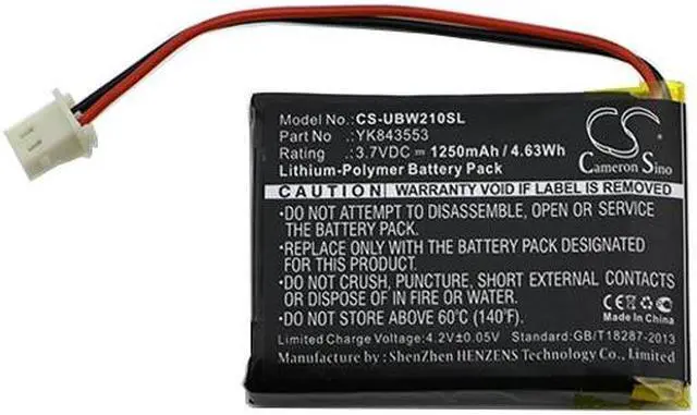 Alt view image 3 of 4 - Battery for UNIDEN UBW2101C Camera UBWC21 YK843553 BabyPhone CS-UBW210SL 1250mAh