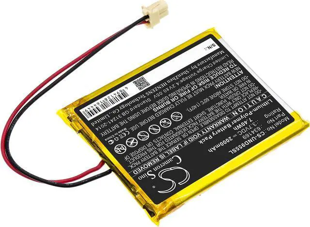 Alt view image 2 of 7 - Battery for Uniden Guardian G955 UDR UDR744 UDR744HD UDR777HD UDR780HD 634169