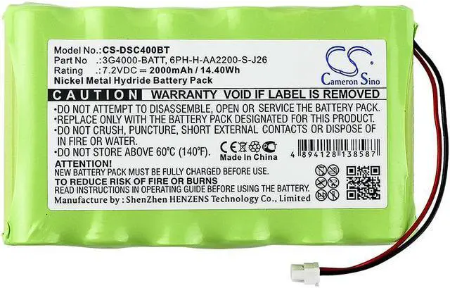Alt view image 3 of 4 - Battery for DSC 3G4000 Cellular Communicato LE4000 3G4000BATT 6PH-H-AA2200-S-J26