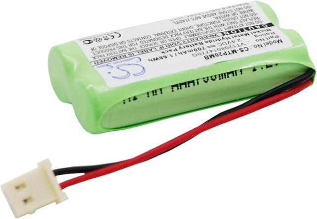 Alt view image 3 of 6 - Battery for Motorola MBP20 VT1208014770G BabyPhone CS-MTP20MB 2.4v 700mAh 1.68Wh
