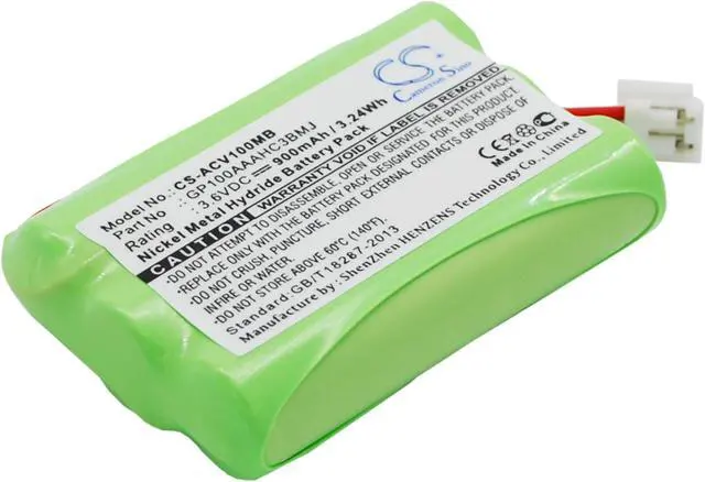 Alt view image 2 of 6 - Battery for Audioline Baby Care Monitor V100 G10221GC001474 GP100AAAHC3BMJ Ni-MH