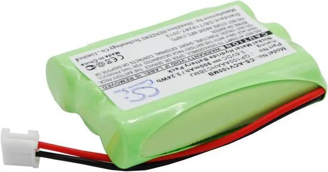 Alt view image 3 of 6 - Battery for Audioline Baby Care Monitor V100 G10221GC001474 GP100AAAHC3BMJ Ni-MH
