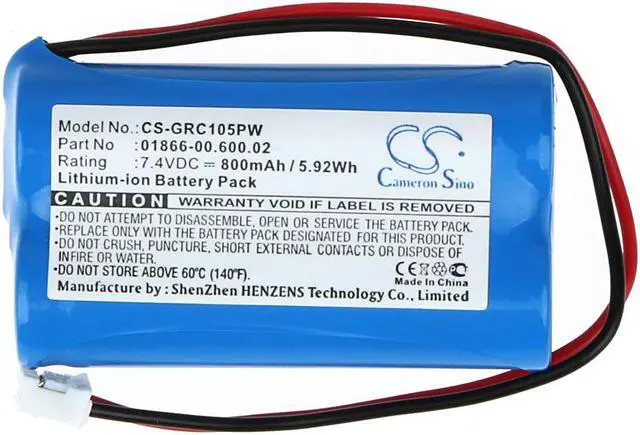 Alt view image 5 of 6 - Battery for Gardena C1060 plus Solar 01866-00.600.02 Tools CS-GRC105PW 800mAh