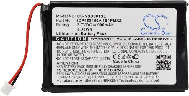 Alt view image 5 of 6 - Battery for INSGINIA NS-HD01A AudioVox IHDP01A Portable HD/FM ICP463450A 1S1PMXZ