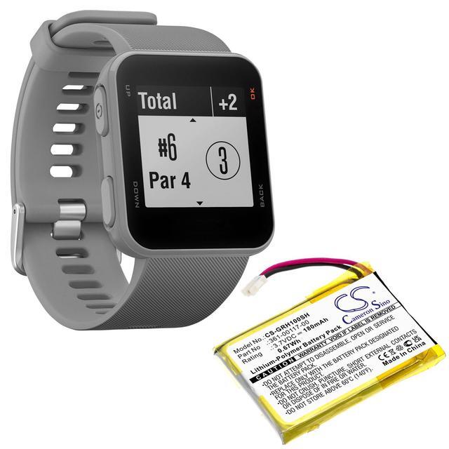 Batterie Compatible Garmin Forerunner 30 - Remplacement Modèle 361-00117-02 - 3.7V, 90mAh, Li-Polymer