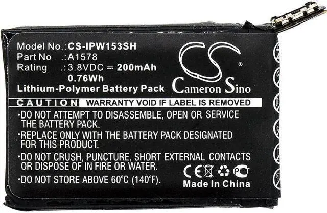 Alt view image 3 of 6 - Battery for Apple MJ2X2LL/A MLC62LL/A MJ2T2LL Watch 38mm 42mm A1578 A1553 A1554