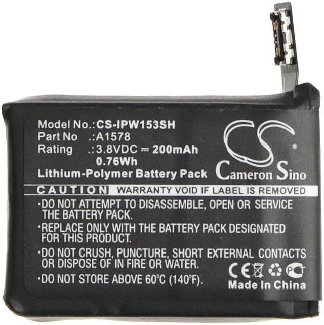 Alt view image 5 of 6 - Battery for Apple MJ2X2LL/A MLC62LL/A MJ2T2LL Watch 38mm 42mm A1578 A1553 A1554