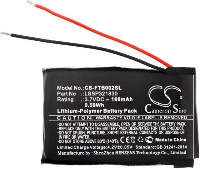 Alt view image 3 of 4 - Battery for Fitbit Blaze FB502 LSSP321830 Smartwatch CS-FTB002SL Li-Poly 160mAh