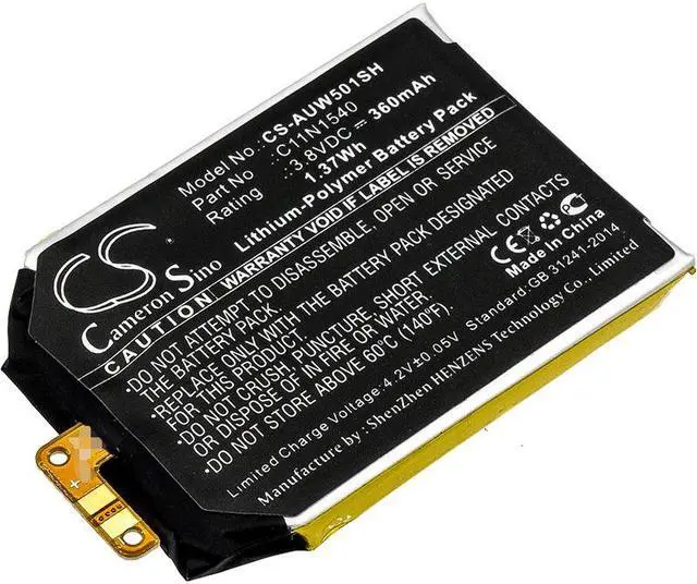 Main image of Battery for Asus WI501Q WI501QF ZenWatch 2 0B200-01630100 C11N1540 CS-AUW501SH