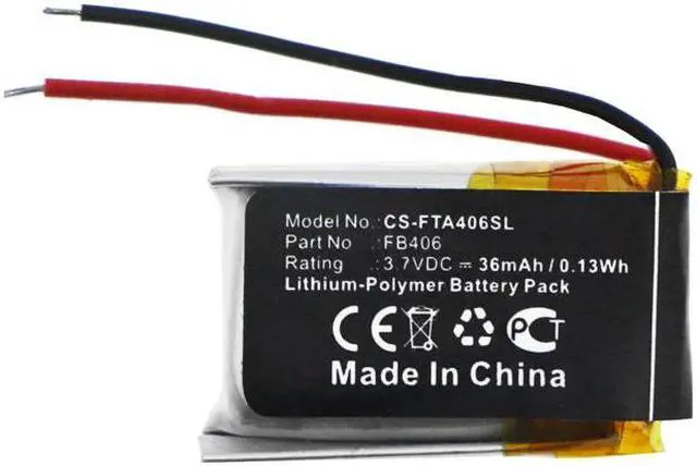 Alt view image 3 of 4 - Battery for Fitbit Alta FB406 Smartwatch CS-FTA406SL 36mAh 0.13Wh Li-Polymer
