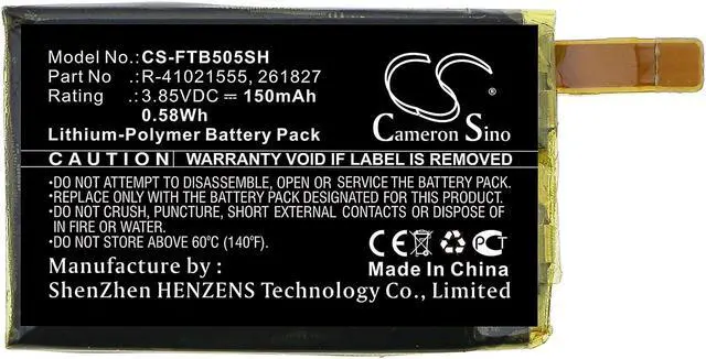 Alt view image 3 of 5 - Battery for Fitbit FB504 FB505 Versa 261827 R-41021555 Smartwatch CS-FTB505SH