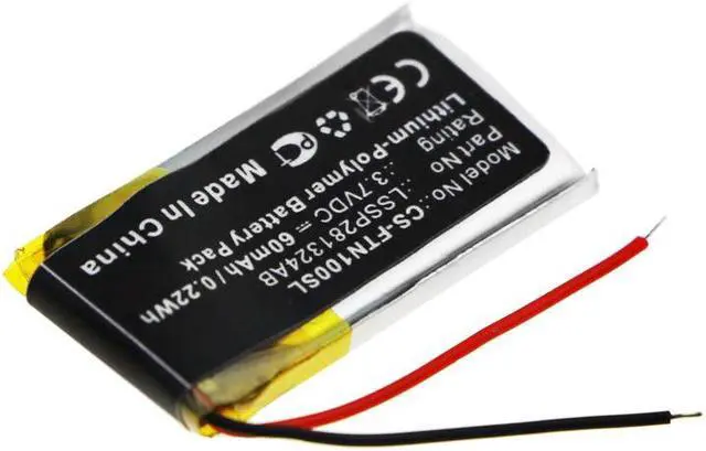 Alt view image 2 of 4 - Battery for Fitbit One LSSP281324AB Smartwatch CS-FTN100SL Li-Poly 60mAh 0.22Wh