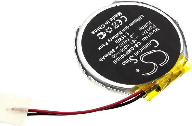 Alt view image 2 of 4 - Battery for Garmin Fenix 1 2 PD3555w 361-00061-00 Smartwatch CS-GMF100SH 300mAh