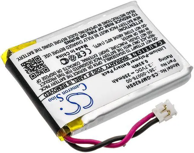 Alt view image 2 of 4 - Battery for Garmin Forerunner 620 361-00076-00 Smartwatch CS-GMF620SH 250mAh
