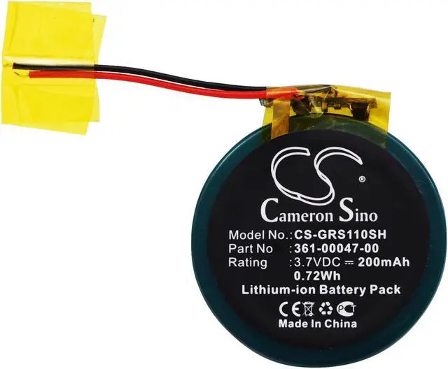 Alt view image 5 of 5 - Battery for Garmin Approach S1 S3 S4 Forerunner 110 210 210W S1W 361-00047-00