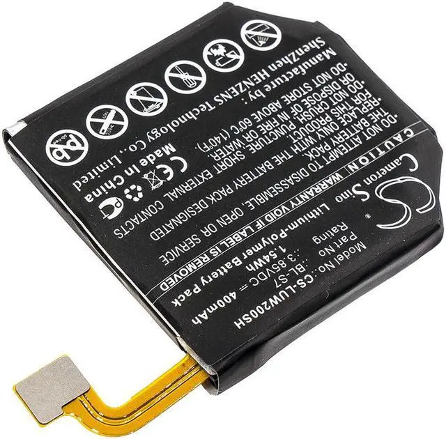 Alt view image 2 of 4 - Battery for LG W200 W280 W280A Watch Urbane 2nd Edition LTE BL-S7 CS-LUW200SH