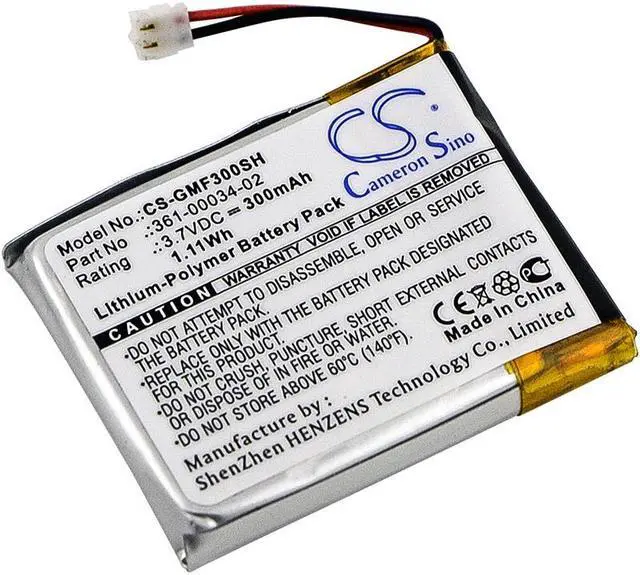 Main image of Battery for Garmin Fenix 3 HR 361-00034-02 Smartwatch CS-GMF300SH 3.7v 300mAh