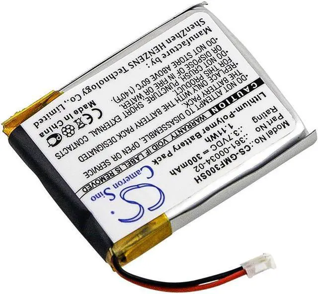 Alt view image 2 of 4 - Battery for Garmin Fenix 3 HR 361-00034-02 Smartwatch CS-GMF300SH 3.7v 300mAh