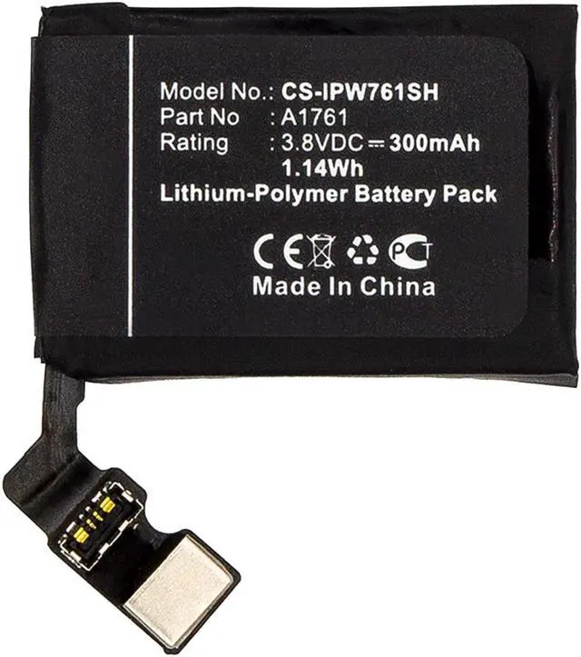 Alt view image 5 of 6 - Battery for Apple Watch 2 42mm A1758 A1817 Series A1761 Smartwatch CS-IPW761SH
