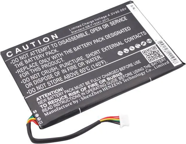 Alt view image 3 of 6 - Battery for Barnes & Noble BNRV500 Glowlight WiFi Nook B01PQIL Ebook CS-BNR500SL
