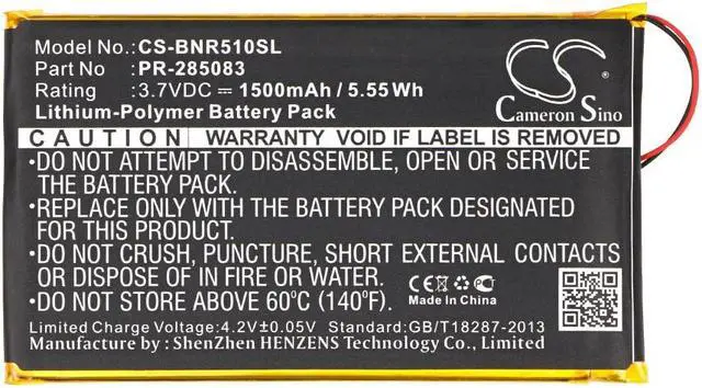 Alt view image 5 of 6 - Battery for Barnes & Noble BNRV510 Nook Glowlight Plus 2015 Pocketbook PR-285083