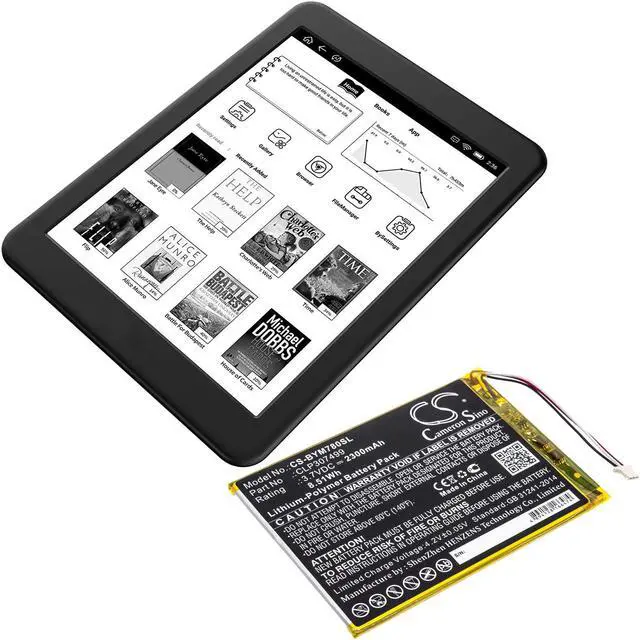 Alt view image 6 of 6 - Battery for Boyue likebook Mars 7.8" CLP307499 E-book E-reader CS-BYM780SL