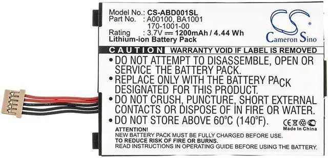 Alt view image 3 of 5 - Battery for Amazon Kindle D00111 170-1001-00 A00100 BA1001 E-Reader CS-ABD001SL