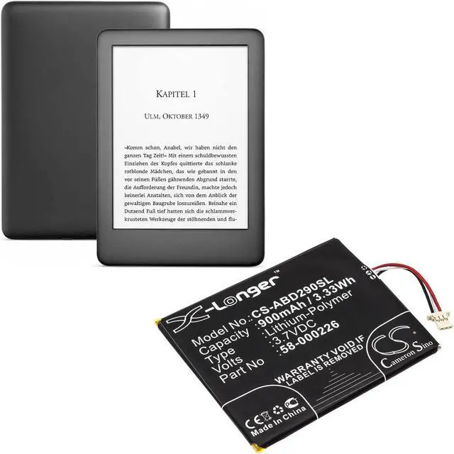 Alt view image 6 of 7 - Battery for Amazon B07DLPWYB7 J9G29R Kindle 10th Generation Touch 2019 26S1019