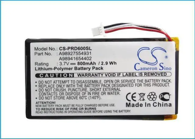 Alt view image 5 of 5 - Battery for Sony PRS-600 PRS-600/BC PRS-600/RC A98927554931 A98941654402 E-book
