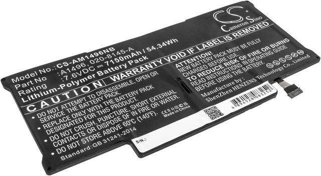 Battery for Apple Macbook Air 13 A1466 MD760LL/A MD760LL/B 661
