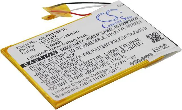 Alt view image 2 of 5 - Battery for Sony PRS-T1 PRS-T2 PRS-T3 PRS-T3E PRS-T3S 1-853-104-11 LIS1476