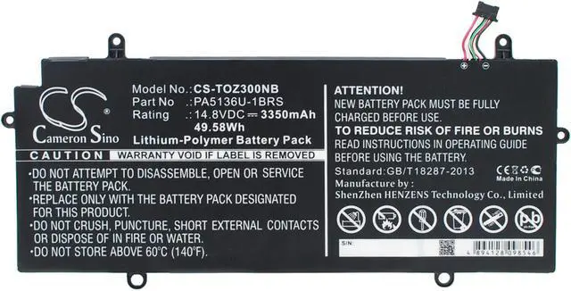 Main image of Battery for Toshiba Portege Z30 Satellite Z30-A-1CX Ultrabook S02M PA5136U-1BRS