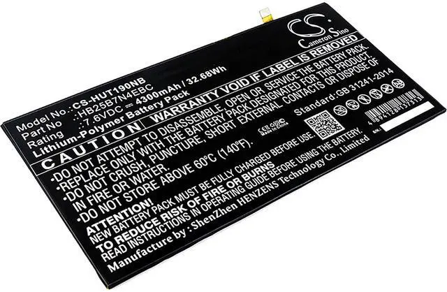 Main image of Battery for Huawei HZ-W19 MateBook HB25B7N4EBC Laptop CS-HUT190NB 7.6v 4300mAh