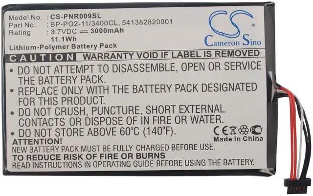 Alt view image 5 of 5 - Battery for Pandigital Novel 9 R90L200 Supernova DLX 8 DLX8 BP-PO2-11/3400CL