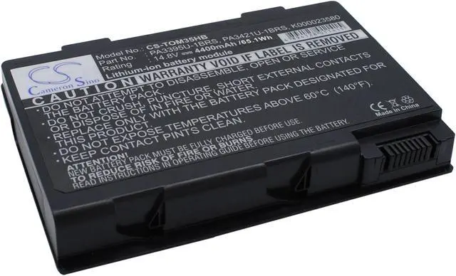 Alt view image 2 of 5 - Battery for Toshiba Satellite M30X M35X M40X P-M760 PA3395U-1BRS PA3421U-1BRS