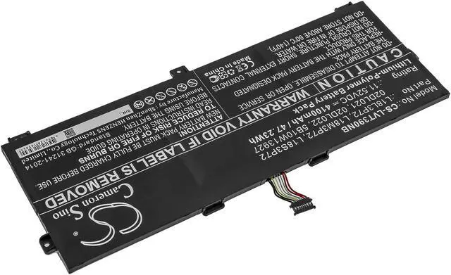 Alt view image 2 of 5 - Battery for Lenovo ThinkPad X390 Yoga 08CD 02DL021 02DL022 5B10W13927 L18L3P72