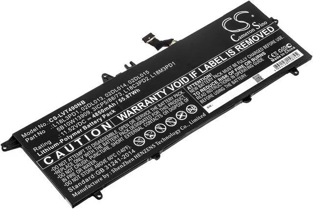 Main image of Battery for Lenovo ThinkPad T490s T495s 02DL013 5B10W13909 L18L3PD1 L18M3PD1