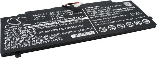 Alt view image 3 of 6 - Battery for Toshiba Satellite P55W Radius 12 15 P50W P000602690 PA5189U-1BRS