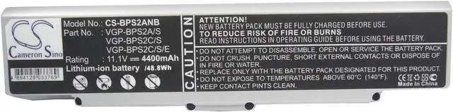 Alt view image 5 of 5 - Battery for Sony VAIO VGN-C90S VGN-C25G VGP-BPS2A/S VGP-BPS2C/S VGP-BPS2C/S/E