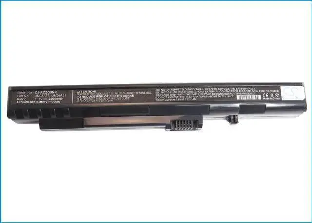 Alt view image 5 of 5 - Battery for Acer Aspire One 531H Gateway LT1000 UM08A73 UM08A72 UM08A74 AR5BXB63
